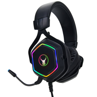 bonelk gh-717 gaming rgb led headphones, usb + 3.5mm (black)
